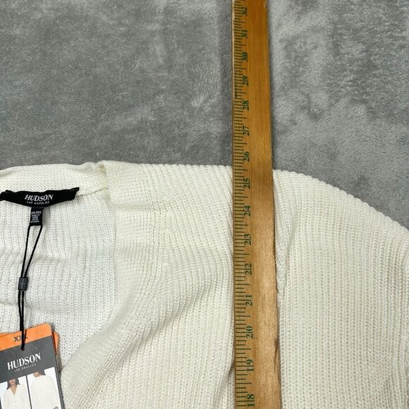 Hudson Los Angeles XXL Cotton Buttondown Cardigan White NWT 6532 - Picture 6 of 9